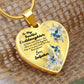 To My Goddaughter Heart Necklace Birthday Gift, Christmas Gift From Godfather