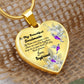 To My Beautiful Soulmate Heart Necklace Birthday Gift, Christmas Gift From Boyfriend