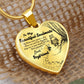 To My Beautiful Soulmate Heart Necklace Birthday Gift, Christmas Gift From Boyfriend