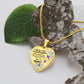 To My Beautiful Bonus Daughter Heart Necklace Birthday Gift, Christmas Gift From Stepfather