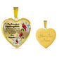 To My Beautiful Stepdaughter Heart Necklace Birthday Gift, Christmas Gift From Stepfather