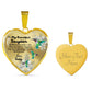 To My Beautiful Daughter Heart Necklace Birthday Gift, Christmas Gift From Daddy