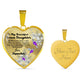 To My Beautiful Bonus Daughter Heart Necklace Birthday Gift, Christmas Gift From Stepmother