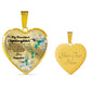 To My Beautiful Stepdaughter Heart Necklace Birthday Gift, Christmas Gift From Stepfather