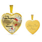 To My Bonus Daughter Heart Necklace Birthday Gift, Christmas Gift From Stepmother