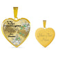 To My Granddaughter Heart Necklace Birthday Gift, Christmas Gift From Grandma