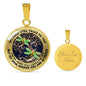 AG0408076 My Mind Still Talks To You Golden Dragonflies Tree Of Life And Galaxy Luxury Necklace with Back Engraving