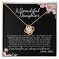 MC015 To My Beautiful Daughter How Special You Are To Me Love Knot Necklace Gift  From Dad