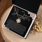 MC028 To My Daughter How Proud I Am of You Love Knot Necklace Gift