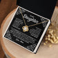 MC029 To My Daughter Never Forget That I Love You Love Knot Necklace Gift From Mom