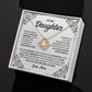 MC011 Daughter I Love You Forever Love Knot Necklace Gift From Mom