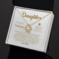 MC009 Daughter Never Forget That I Love You Love Knot Necklace Gift From Mom