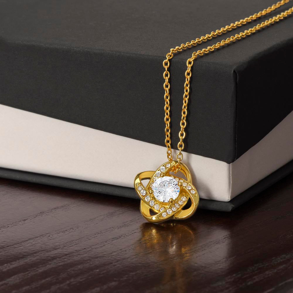 MC015 To My Beautiful Daughter How Special You Are To Me Love Knot Necklace Gift  From Dad