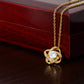 MC015 To My Beautiful Daughter How Special You Are To Me Love Knot Necklace Gift  From Dad