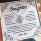 MC011 Daughter I Love You Forever Love Knot Necklace Gift From Dad