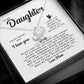 MC007 Daughter Never Forget That I Love You Love Knot Necklace Gift From Mom