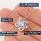 MC015 To My Beautiful Daughter How Special You Are To Me Love Knot Necklace Gift  From Dad