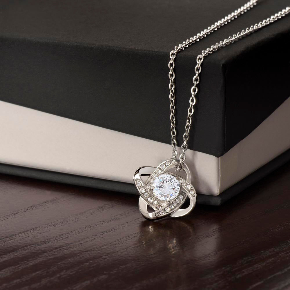MC015 To My Beautiful Daughter How Special You Are To Me Love Knot Necklace Gift  From Dad