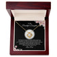MC026 To My Beautiful Daughter I Love You Love Knot Necklace Gift From Dad