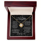 MC021 To My Daughter I Love You Love Knot Necklace Gift From Dad