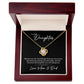 MC024 To Our Daughter We Love You Love Knot Necklace Gift From Mom and Dad