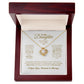 MC005 Daughter Never Forget That I Love You Love Knot Necklace Gift