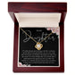 MC028 To My Daughter How Proud I Am of You Love Knot Necklace Gift