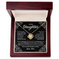 MC029 To My Daughter Never Forget That I Love You Love Knot Necklace Gift From Mom