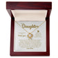 MC009 Daughter Never Forget That I Love You Love Knot Necklace Gift From Mom