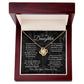 MC019 To Our Daughter We Love You Love Knot Necklace Gift