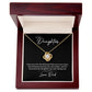 MC023 To My Daughter I Love You Love Knot Necklace Gift From Dad
