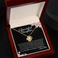 MC015 To My Beautiful Daughter How Special You Are To Me Love Knot Necklace Gift  From Dad