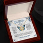 MC010 Daughter Never Forget That I Love You Love Knot Necklace Gift