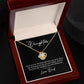 MC023 To My Daughter I Love You Love Knot Necklace Gift From Dad