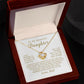 MC002 To My Beautiful Daughter Always Be Brave and Be Strong Love Knot Necklace Gift From Dad