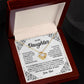 MC011 Daughter I Love You Forever Love Knot Necklace Gift From Dad