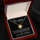 MC024 To Our Daughter We Love You Love Knot Necklace Gift From Mom and Dad