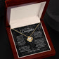 MC021 To My Daughter I Love You Love Knot Necklace Gift From Dad