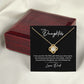MC023 To My Daughter I Love You Love Knot Necklace Gift From Dad