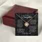 MC021 To My Daughter I Love You Love Knot Necklace Gift From Dad