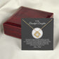MC018 To My Beautiful Daughter I Love You Love Knot Necklace Gift From Dad