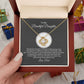MC018 To My Beautiful Daughter I Love You Love Knot Necklace Gift From Dad