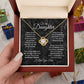 MC021 To My Daughter I Love You Love Knot Necklace Gift From Dad