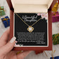 MC016 To My Beautiful Daughter How Special You Are To Me Love Knot Necklace Gift From Mom