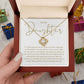 To My Daughter How Special You Are To Me Love Knot Necklace