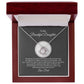 MC018 To My Beautiful Daughter I Love You Love Knot Necklace Gift From Dad