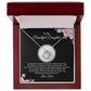 MC026 To My Beautiful Daughter I Love You Love Knot Necklace Gift From Dad