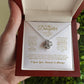 MC005 Daughter Never Forget That I Love You Love Knot Necklace Gift