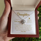 MC008 Daughter Never Forget That I Love You Love Knot Necklace Gift From Dad