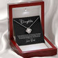 MC023 To My Daughter I Love You Love Knot Necklace Gift From Dad